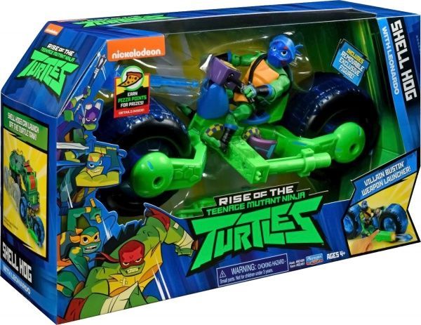 Фігурка TMNT Еволюція Черепашок-ніндзя Мотоцикл Стелс та Леонардо 