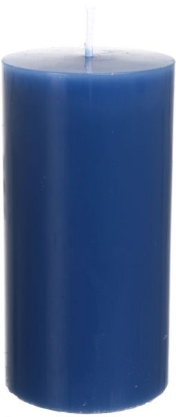 Свеча Цилиндр темно-синяя 12 см ESTE