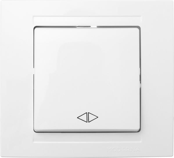 Кнопка звонка Gunsan Moderna без подсветки 16 А 250В белый MD 29 11 135