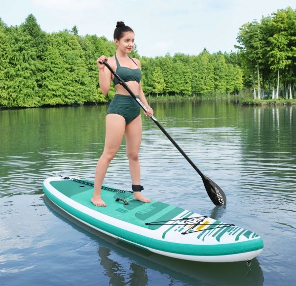 SUP-доска Bestway HuaKai Set 305x84x15 см (65346) белый/бирюзовый