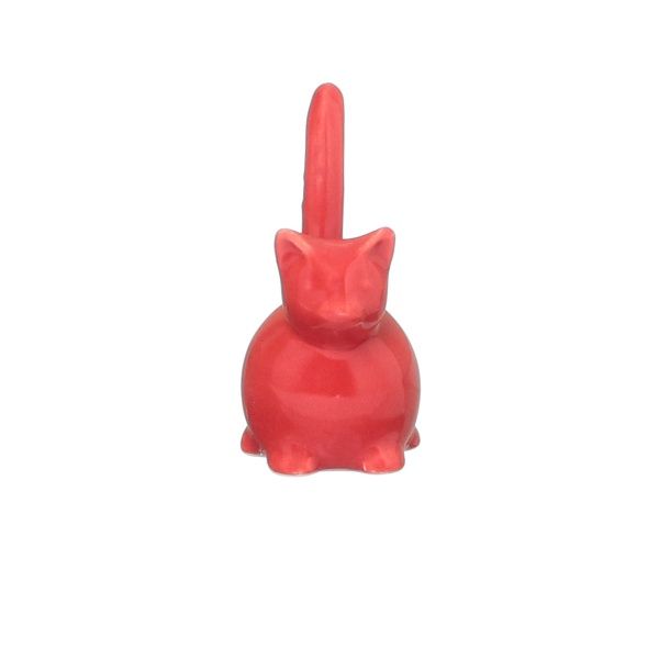Подставка для украшений Котенок красный 
