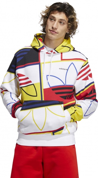 Джемпер Adidas AOP LOGO PLAY H H31319 р. M білий