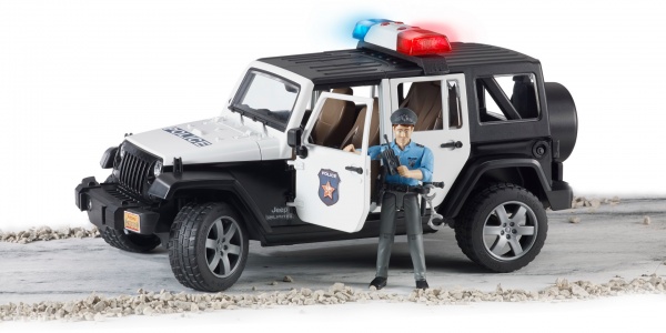 Джип Bruder Wrangler Unlimited Rubicon Police + фигурка полисмен 1:16 2526