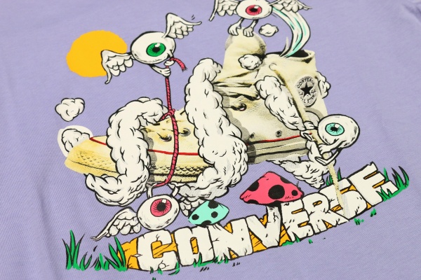 Футболка Converse Monster Chuck Tee 10023460-A03 р.L фиолетовый