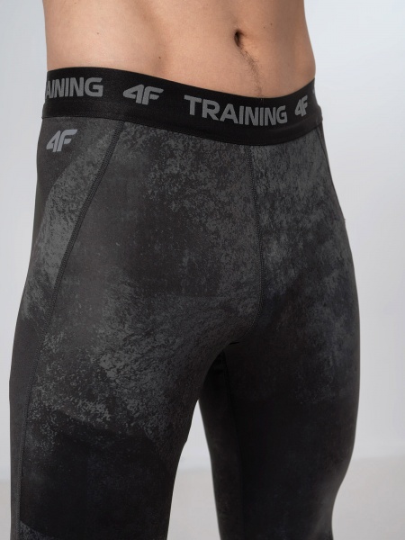 Лосины 4F FUNCTIONAL TROUSERS SPMF011 H4Z22-SPMF011-90A р.L черный меланж