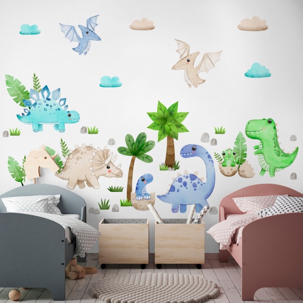 Стикеры-паттерны Lipastick Динозавры 120х80 см 7202102