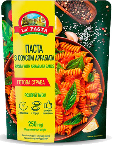Паста La Pasta із соусом Аррабіата 4820211662431 