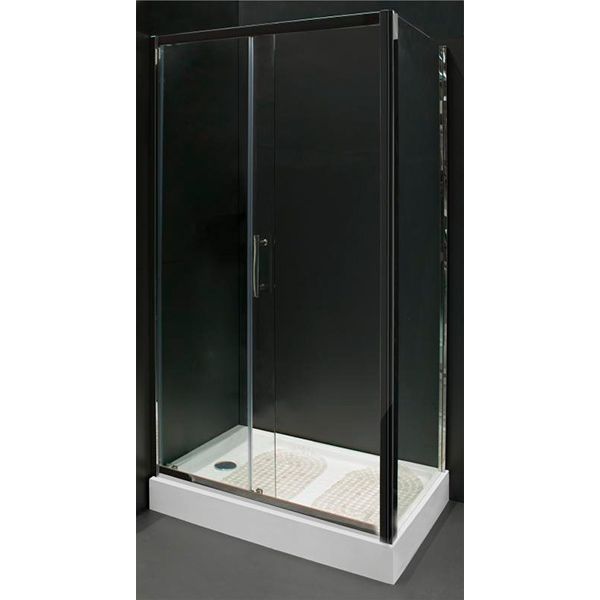 Душова кабіна Bravat Stream 80x120 профіль хром, скло прозоре