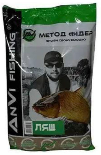 Прикормка ANVI Метод фидер 1000 г лещ (ANVI-MF)