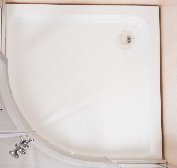 Душевая кабина Korra К-225 100x100 профиль хром, стекло графит