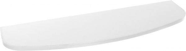 Полка ДСП радиусная 800x250 мм белый 