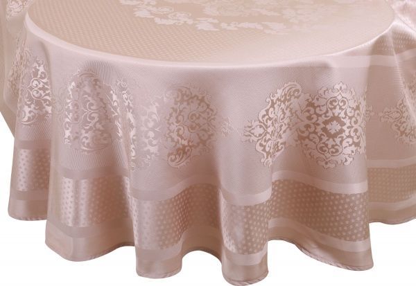 Скатерть Caramel d160 бежевый Karna 