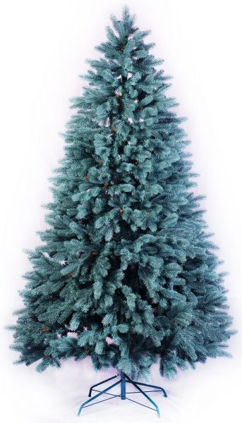 Елка искусственная Зоряна голубая 2.8 м литая зеленый 
