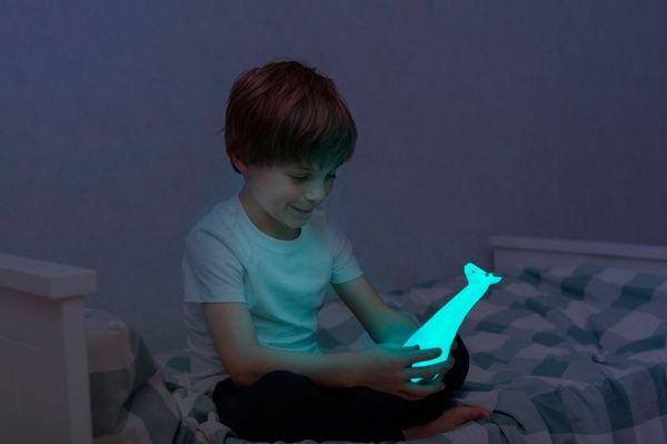 Ночник-фонарик Zazu Жираф Джина 2 в 1 розовый