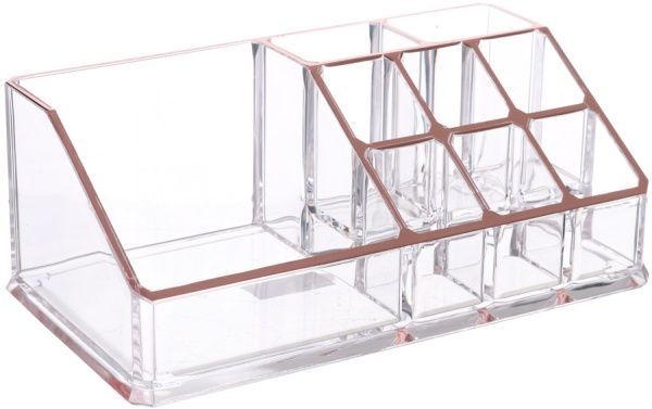 Органайзер настільний Gold 17.3x9.4x6.6 см прозорий Qiaofeng SF-1032P