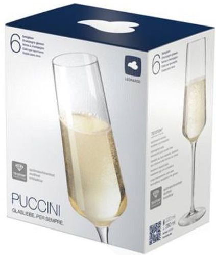 Набор бокалов для шампанского Puccini 280 мл 6 шт. Leonardo 