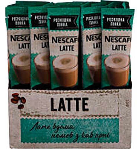 Кава розчинна Nescafe Latte 20 шт. 16 г 