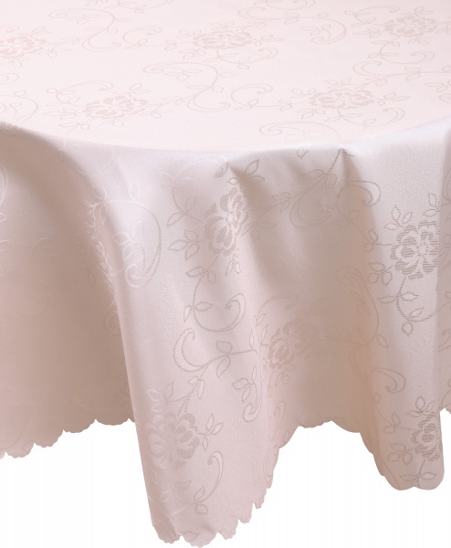 Скатерть Dertsiz круглая d160 кофейный Karna 