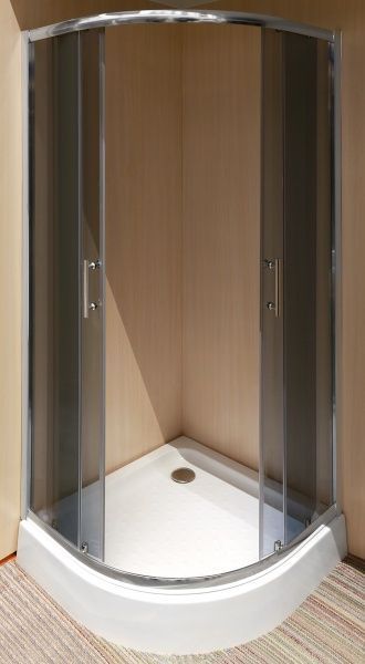 Душевая кабина Water House WH-921 90х90 профиль хром, стекло графит