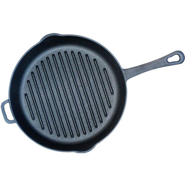 Сковорода-гриль круглая чугунная 24 см 1124 Biol