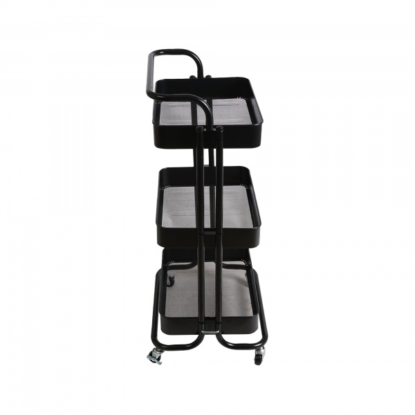 Візок Домовий 3 рівні 450x365x860мм чорний/чорний(18184) 