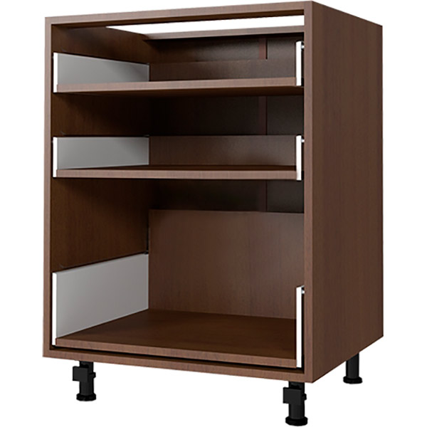 Тумба нижняя Грейд с 3-мя метабоксами 600x820x522 мм орех