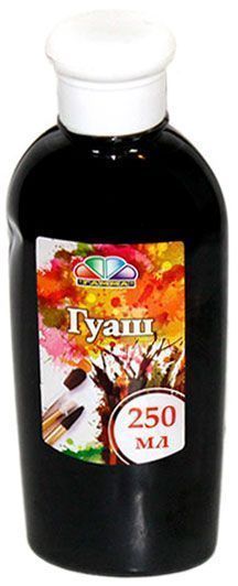 Краска гуашевая чорна 250 мл 341005 Гамма