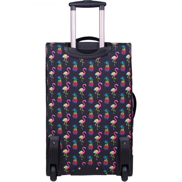 Чемодан Bagland Леон 70 л черный с рисунком 361 (0037666274) 