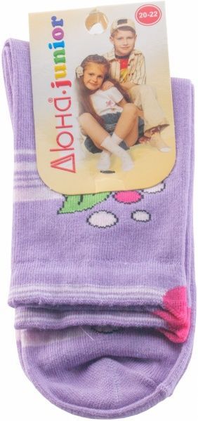 Шкарпетки дитячі Duna Шкарпетки дитячі Дюна 5В 400 -22 (22097493) р.20–22 фіолетовий 