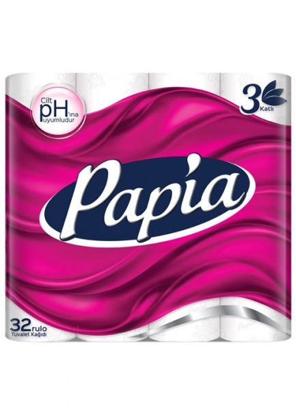 Туалетний папір PAPIA тришаровий 32 шт.