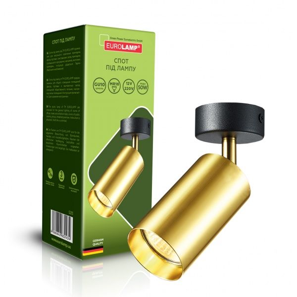 Спот Eurolamp 1x50 Вт GU10 золотий LH1-LED-GU10(golden) 