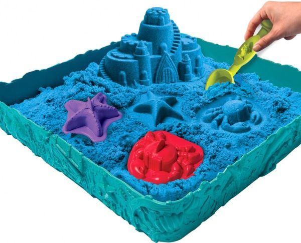 Набор для детского творчества Wacky-Tivities Kinetic Sand Замок из песка голубой 71402B