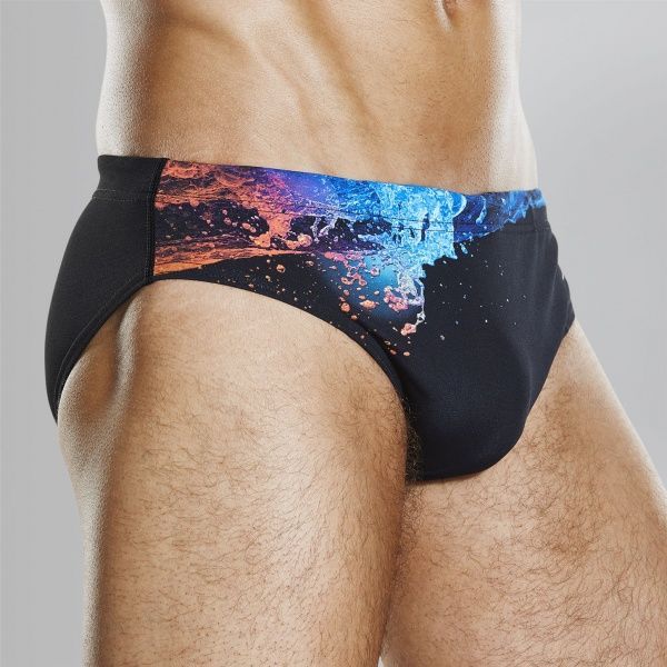 Плавки Speedo Placement Digital 7cm Brief 8-09739C193 р.32 черный