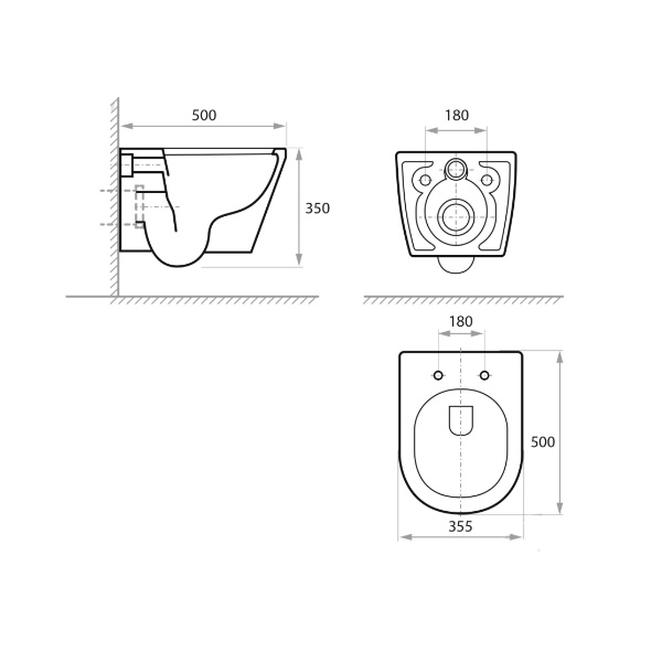 Унітаз підвісний Koller Pool Dakota з сидінням Soft-close