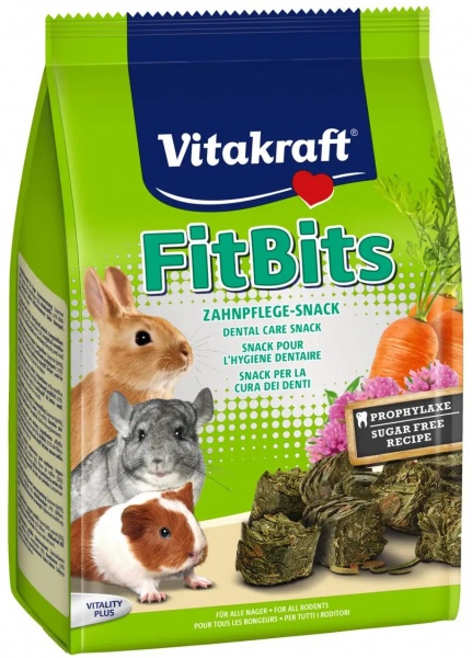 Ласощі Vitakraft для гризунів Fit Bits 500 г овочі та люцерна (25782)