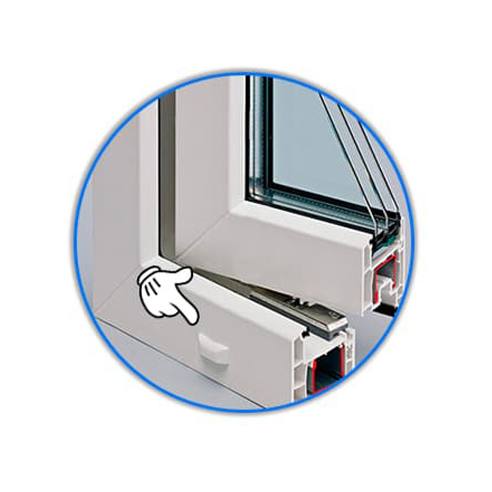 Ковпачок водовідведення Vektor білий для вікон