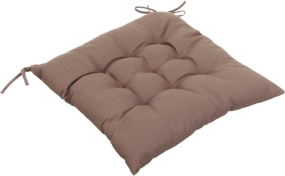 Подушка на стілець Home Line Відпочинок 40x40 см з зав'язками мокко