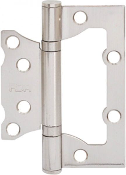 Петля накладна RDA 100x76x2,5 мм матовий нікель універсальна 2 шт