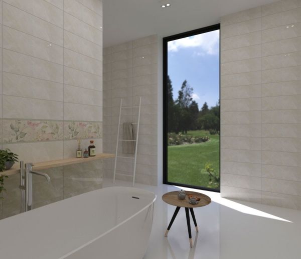 Плитка Allore Group Perla Floris Verde W\DEC M NR Glossy декор 20x60