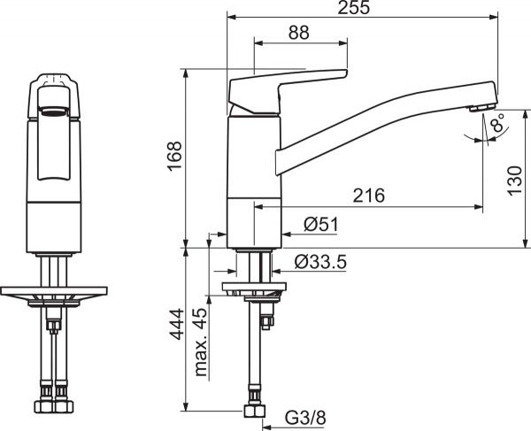 Смеситель для кухни Oras Saga New 9920F