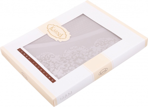 Скатерть Caramel кругло d160 серый Karna 