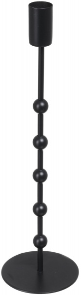 Свічник для столової свічки 85x85x300 мм чорний