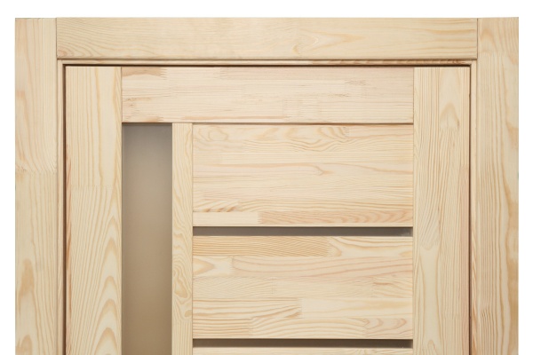 Дверне полотно Домінант-Вуд Еталон 1-1 - напівскло 600х2000х36 ПГ 600 мм під фарбування 