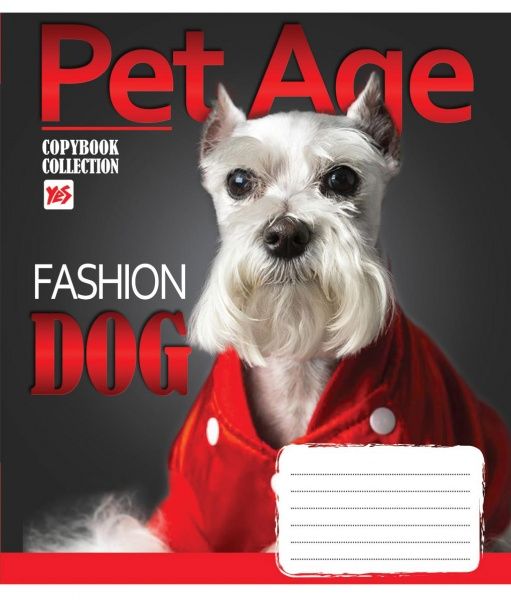 Комплект зошитів Pet Age 36 аркушів в клітинку 15 шт. YES