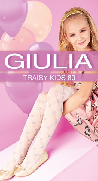Колготки для девочек Giulia 80 (3) TRAISY р.152-158 черный 