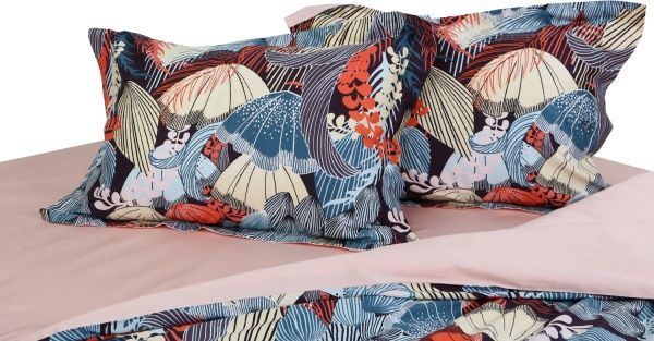 Комплект постільної білизни Seashell сімейний різнокольоровий принт 