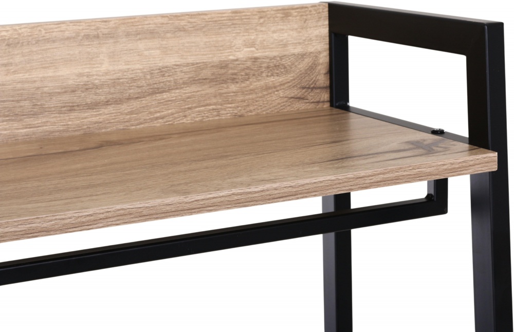 Вешалка Центр Меблів Твин с полкой под обувь 640х400х1690 мм черный/бежевый