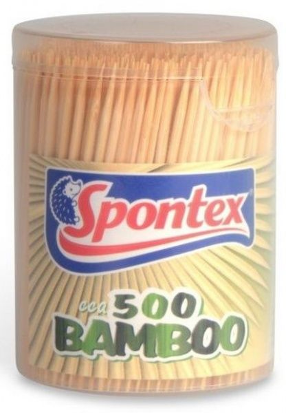 Зубочистки бамбукові SPONTEX 500 шт.