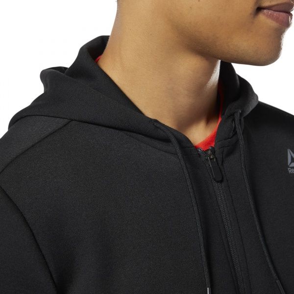Джемпер Reebok WOR MEL DBL KN FZ H DP6166 р. XL черный