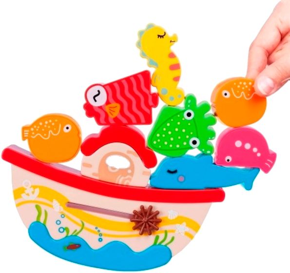 Ігровий набір Bebelino гра-баланс корабель з тваринами 58151